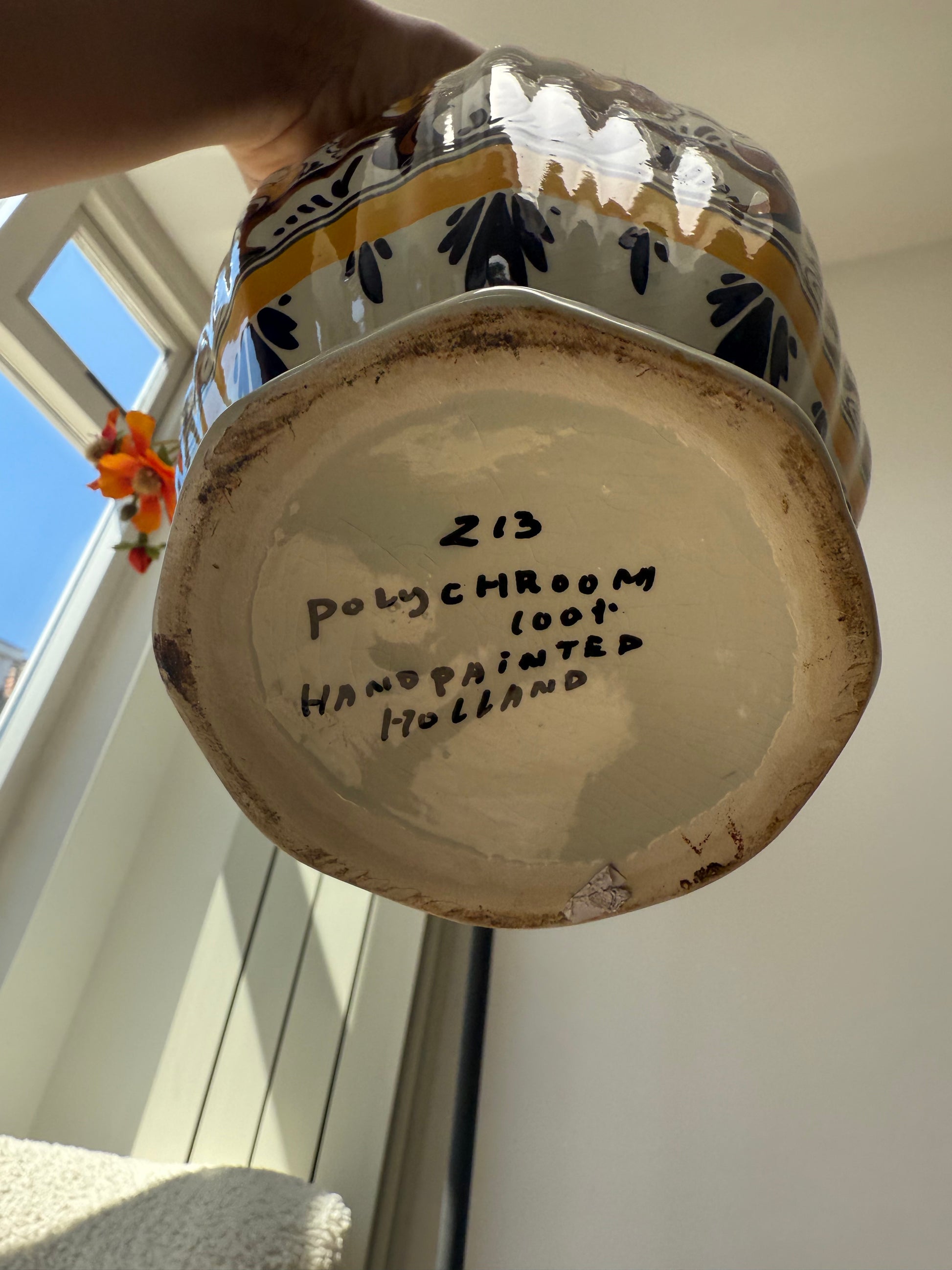 Delfts blauw vaas/pot