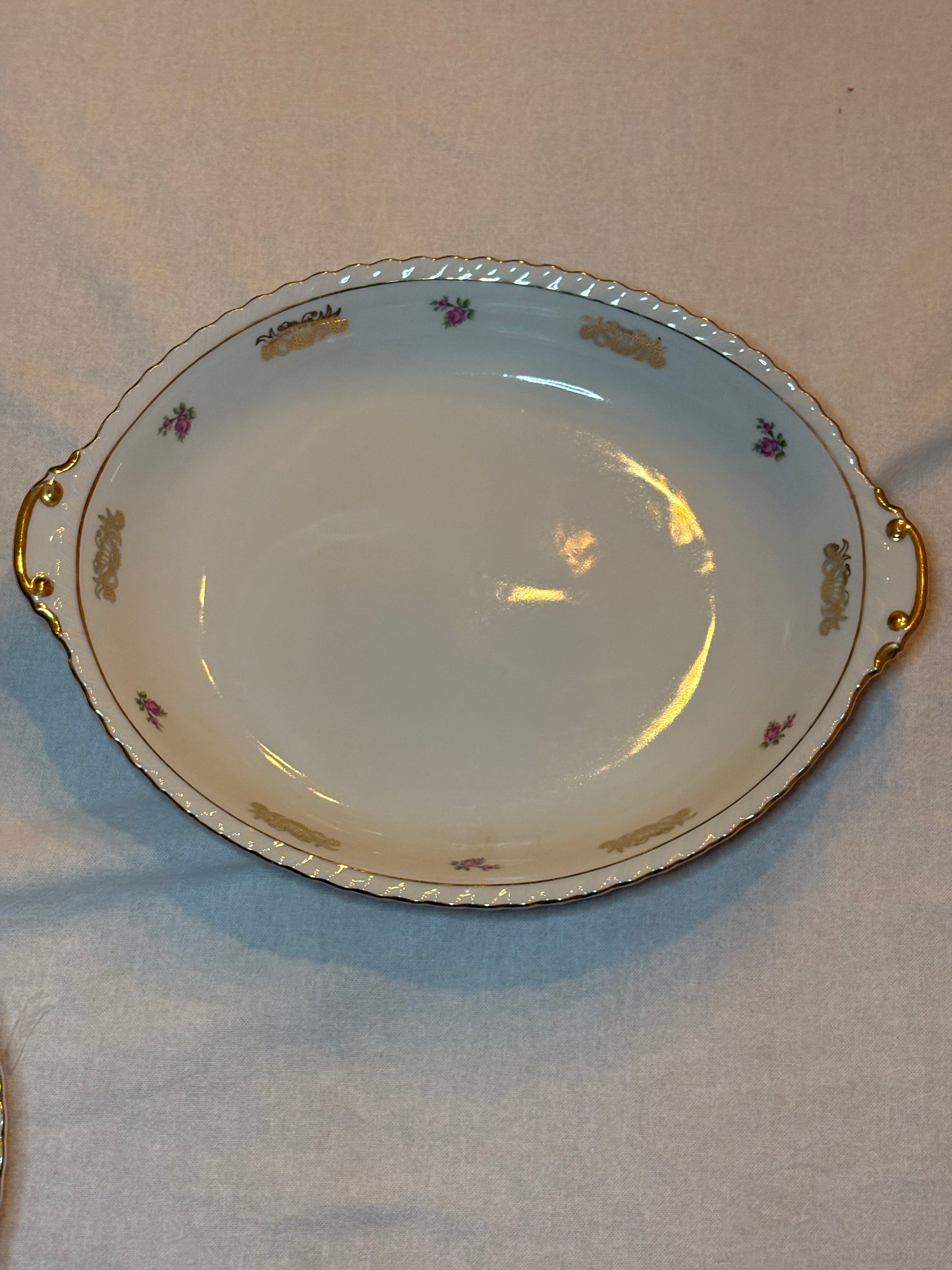 Roze rozen schalen set (& gratis thee pot)