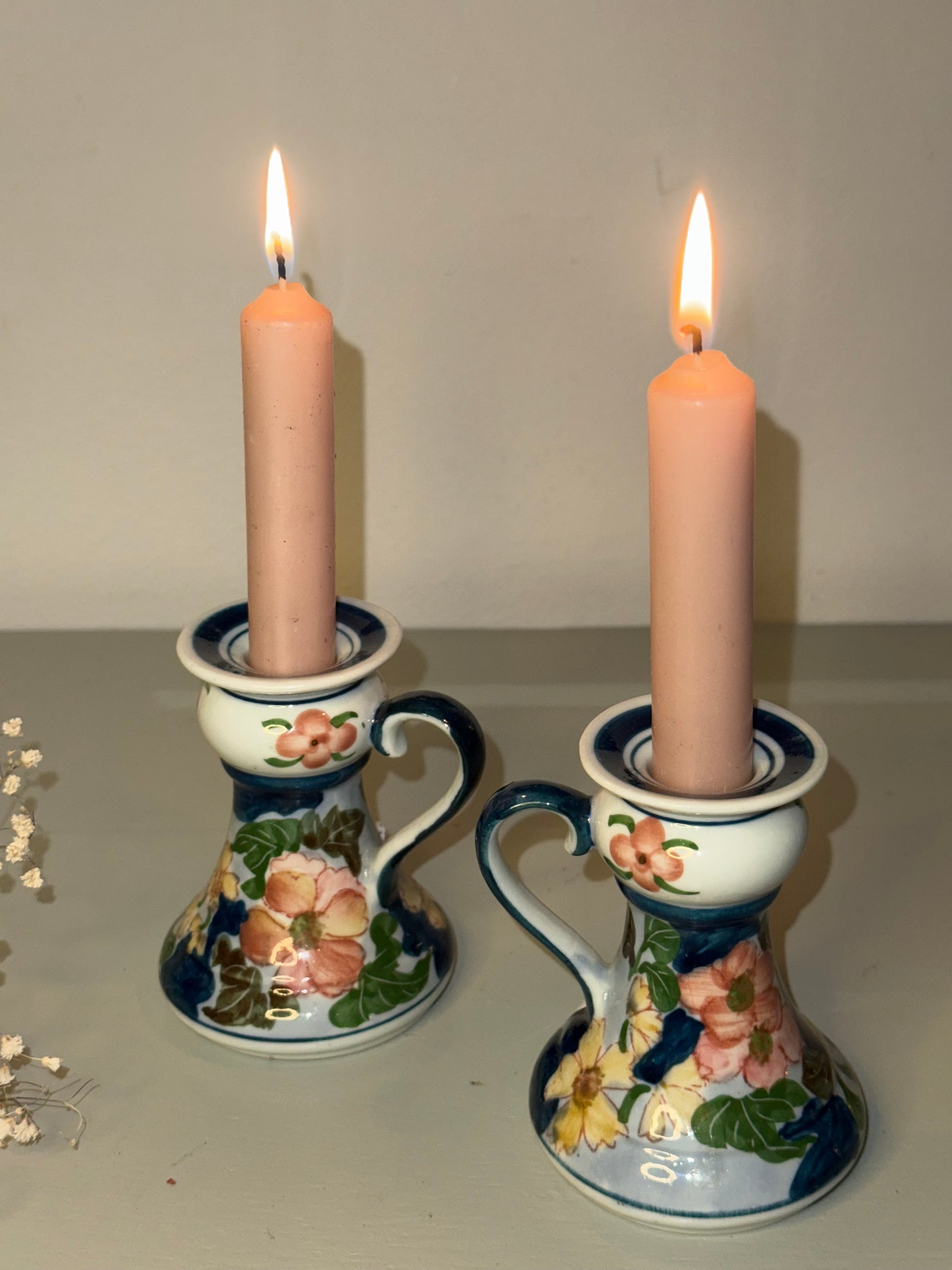 Vintage kandelaar set