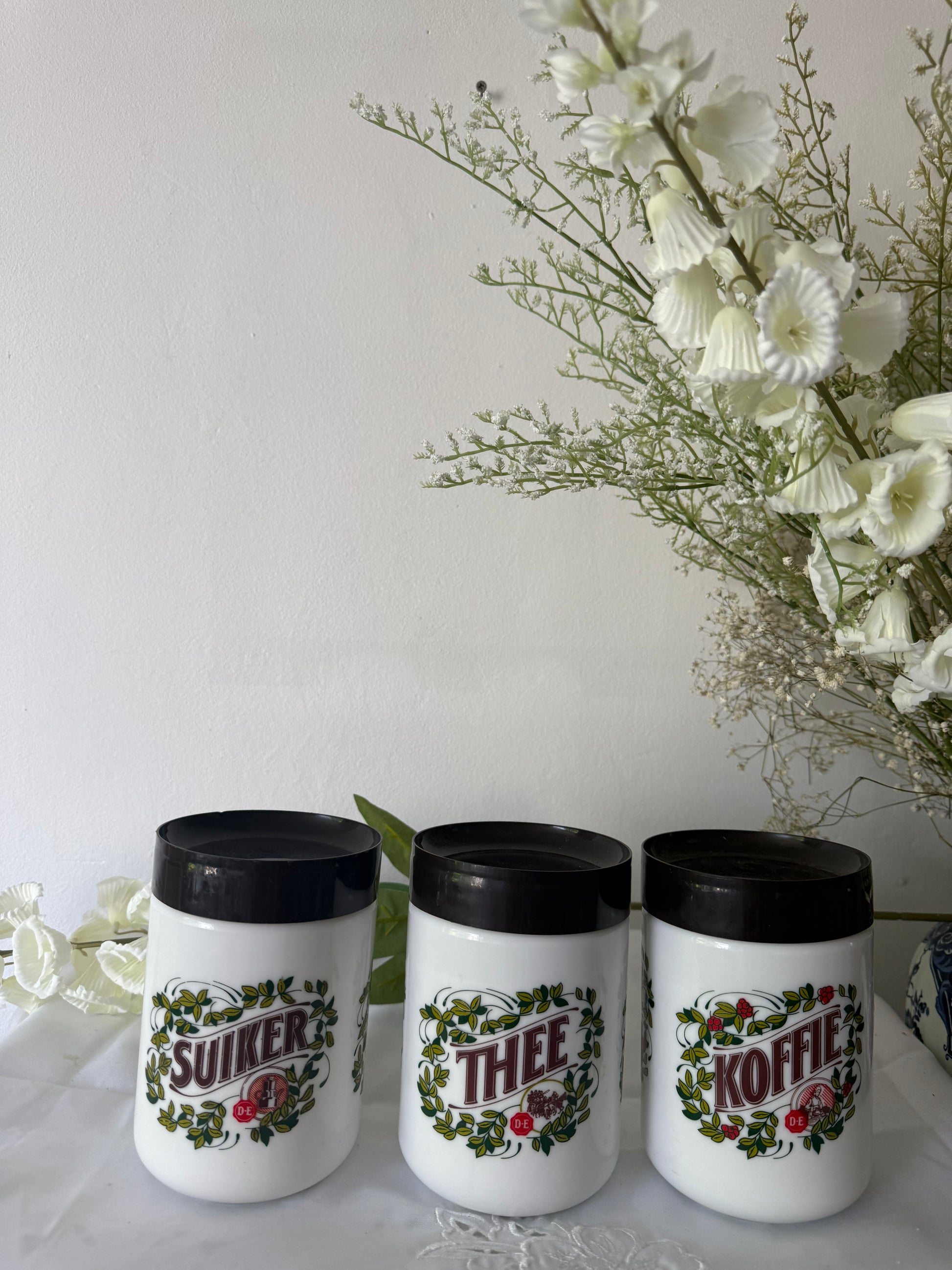 Douwe Egberts jaren ' 70 opbergpotten