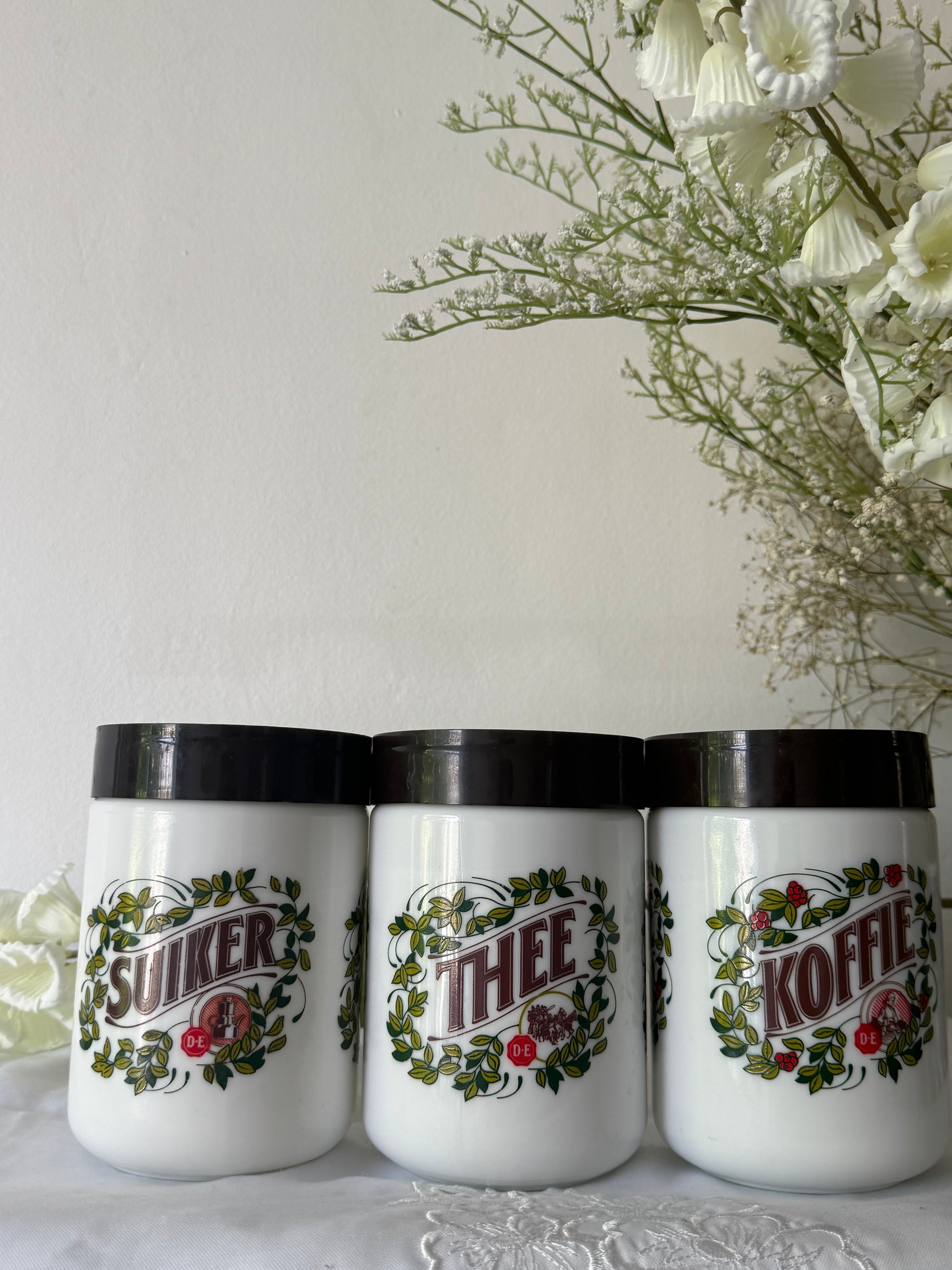 Douwe Egberts jaren ' 70 opbergpotten