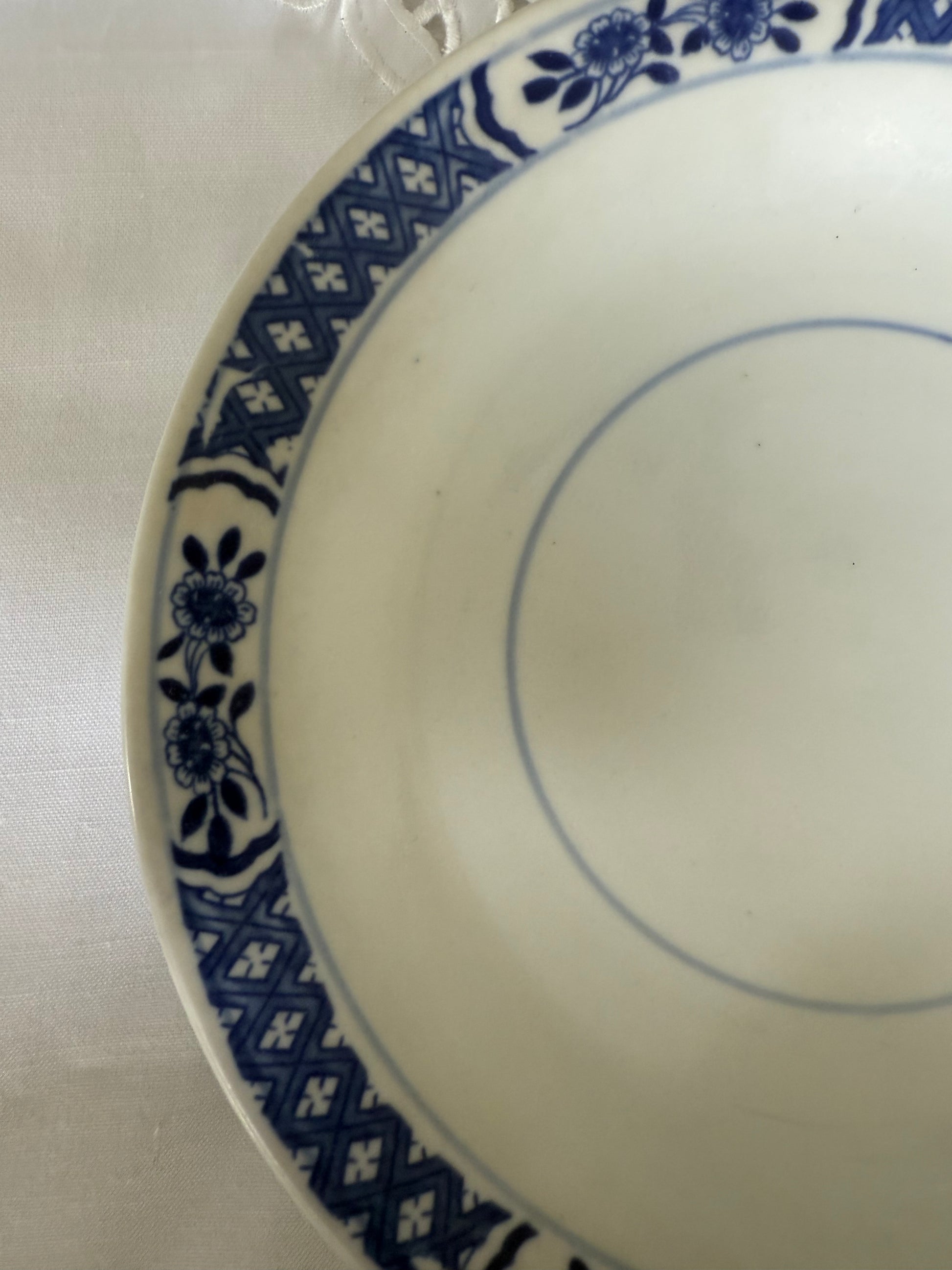 bloemen bord china (massief)