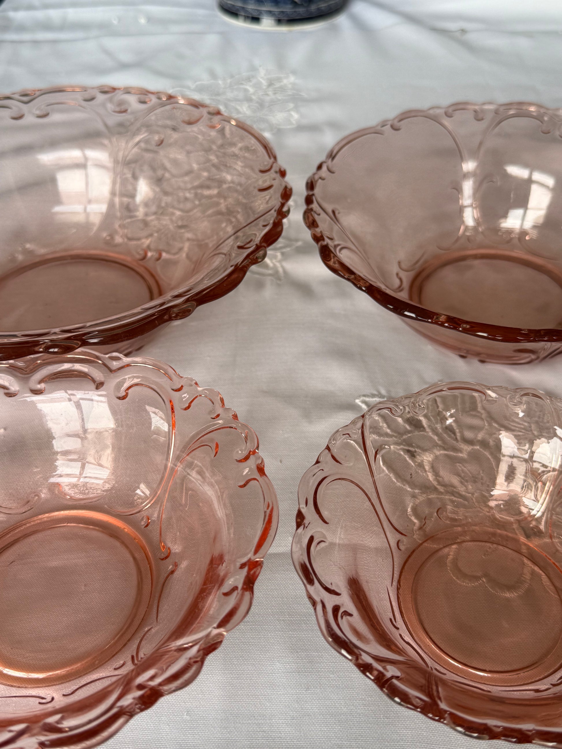 romantisch roze schaaltjes 4st.