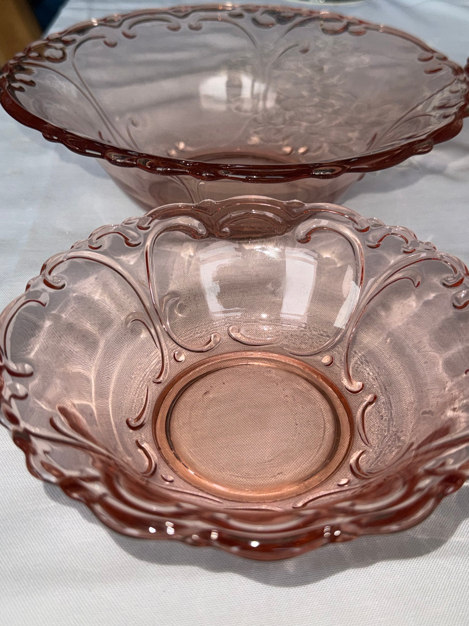 romantisch roze schaaltjes 4st.