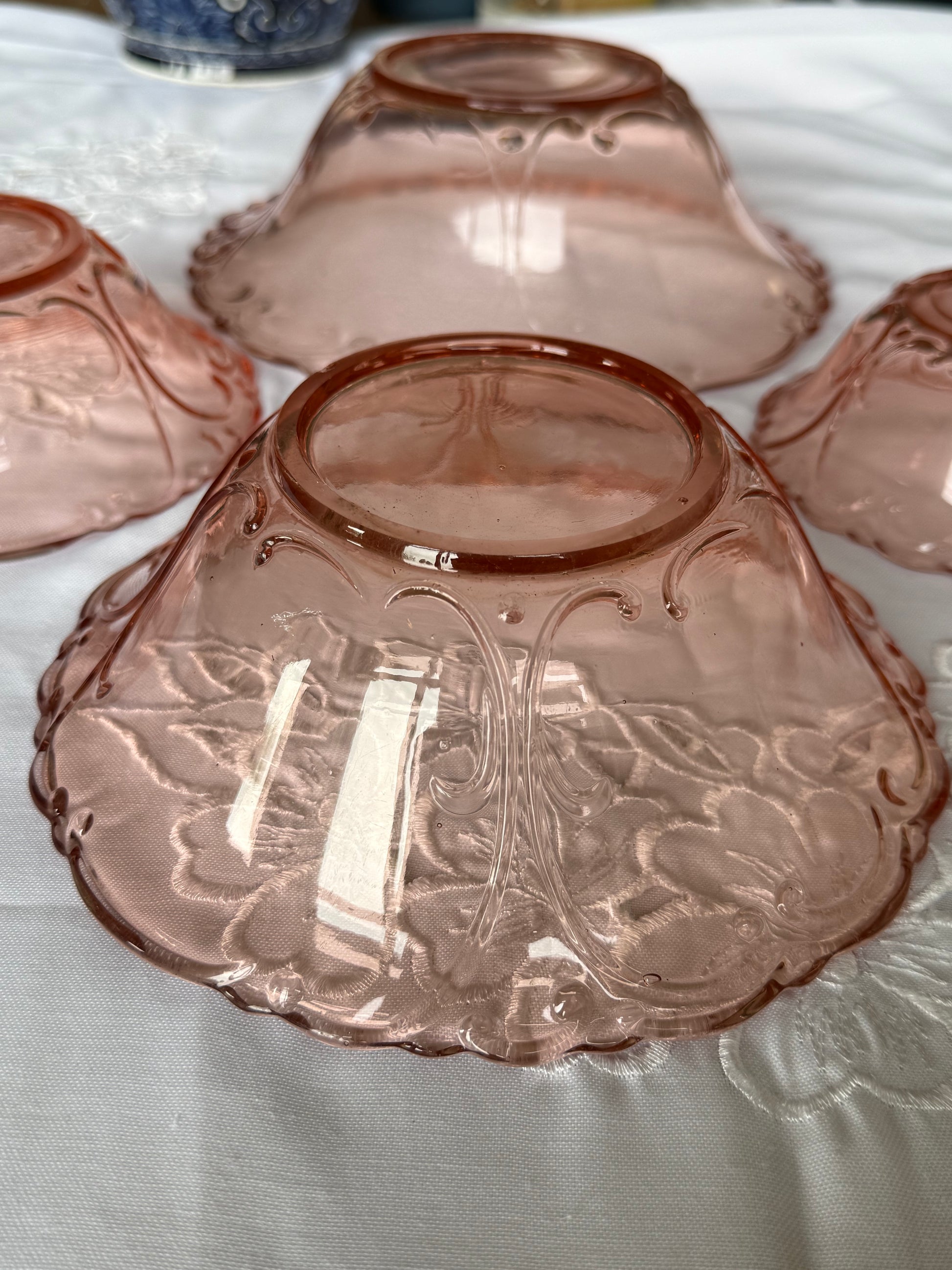 romantisch roze schaaltjes 4st.