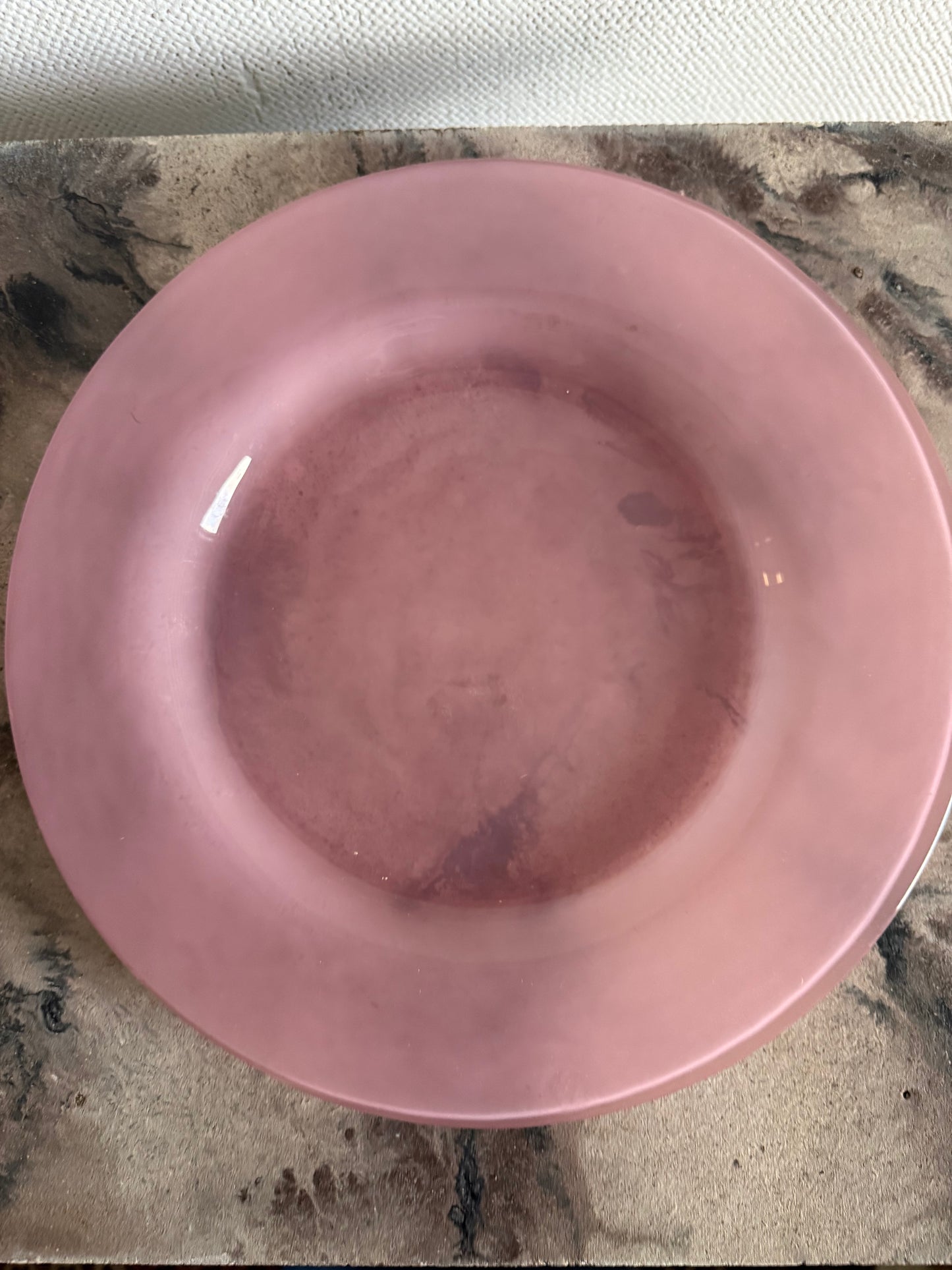 glazen onderborden roze 4 st.