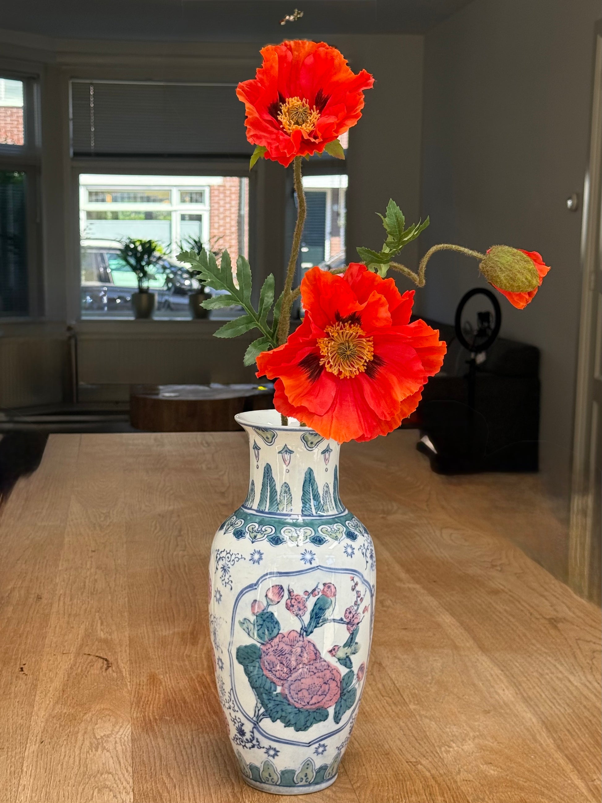 chinese vogel vaas (groot)