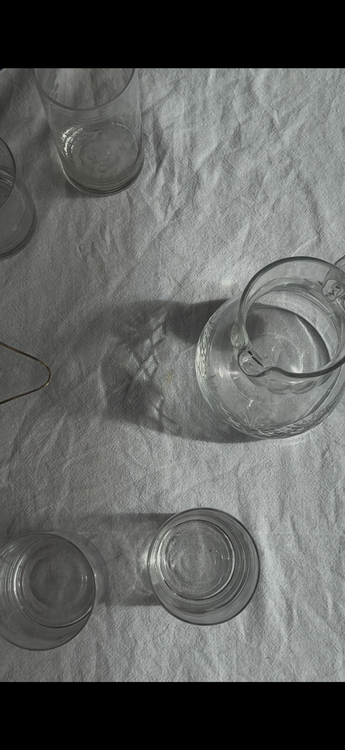 vintage glazen gegraveerde druiven - kleinere (2st)