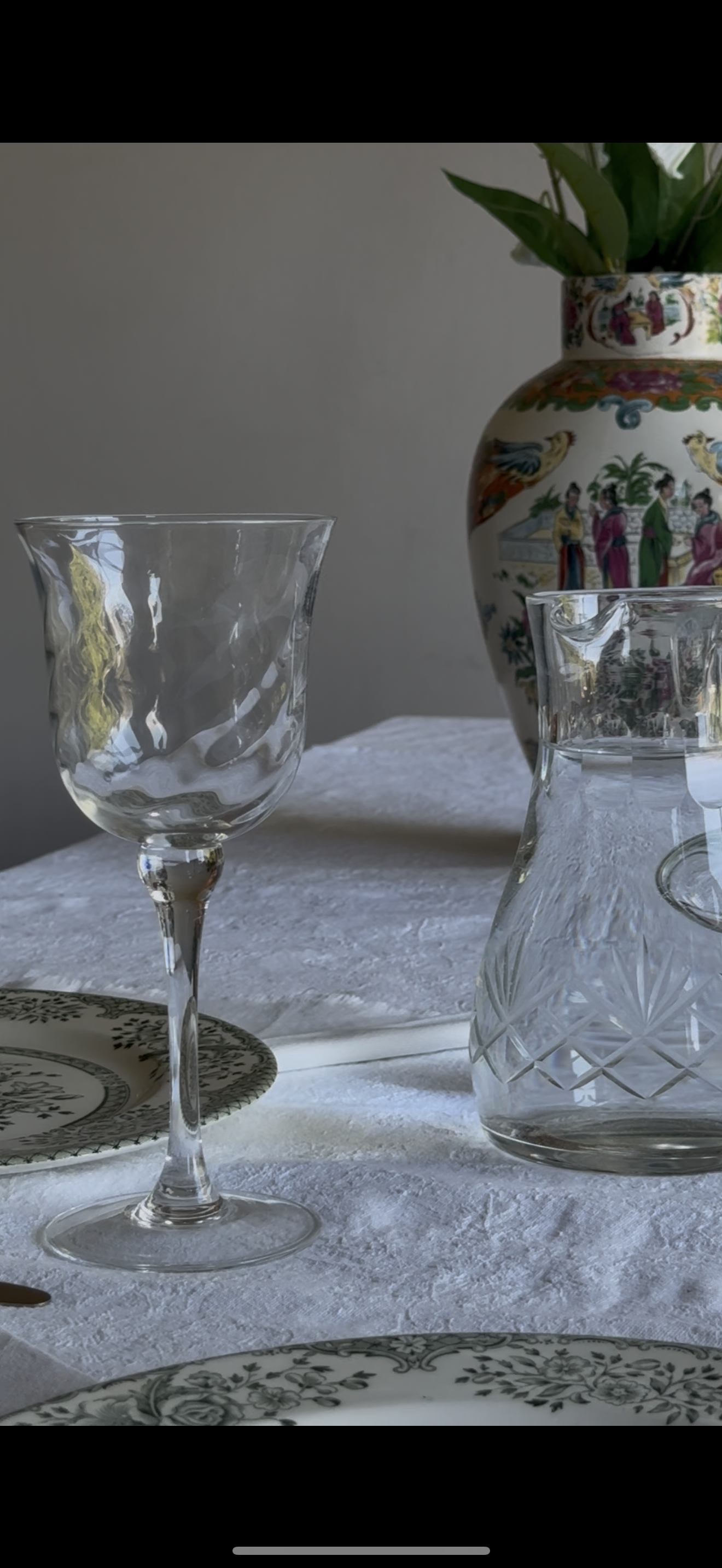 Grote wijnglazen golfeffect (4st.)