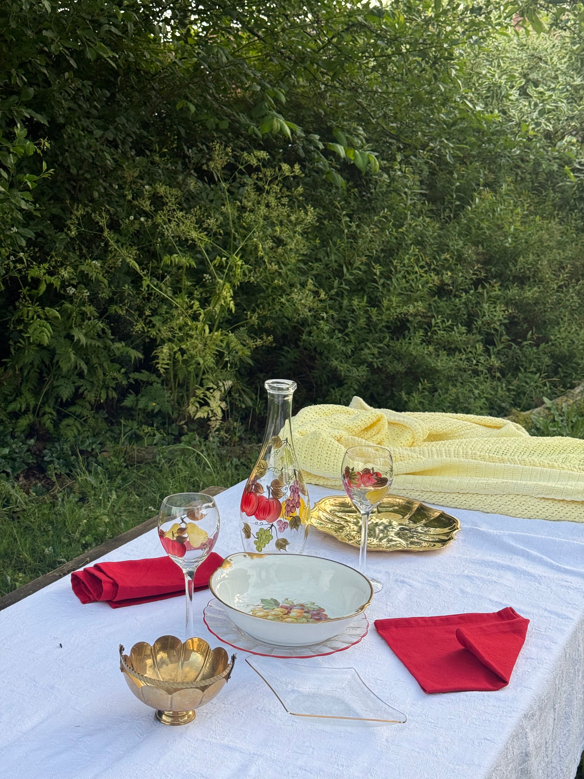 rode servetten katoen 4st.