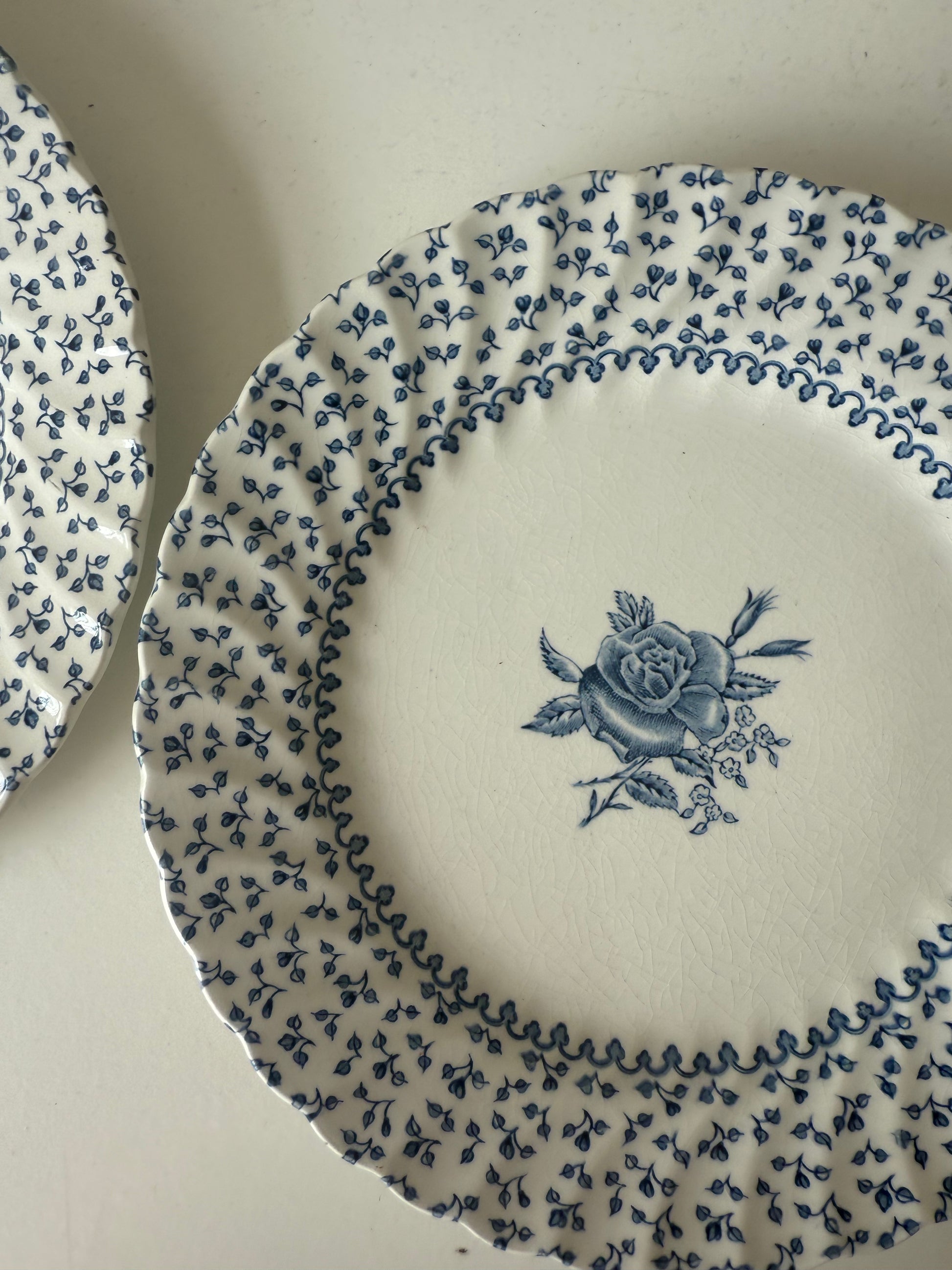 2 borden 'rose bouquet' van Johnson Bros