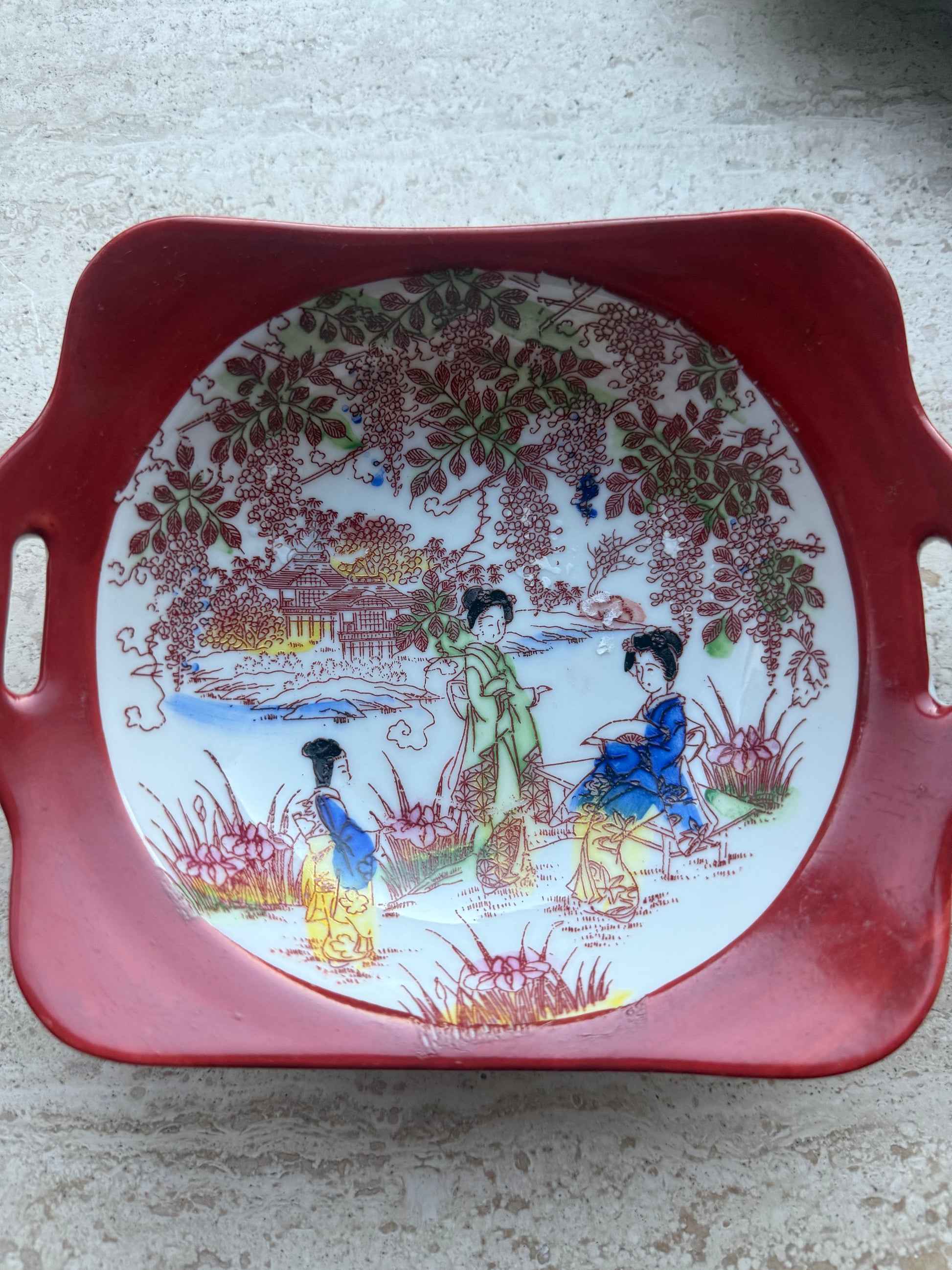 Japans handbeschilderd schaaltje