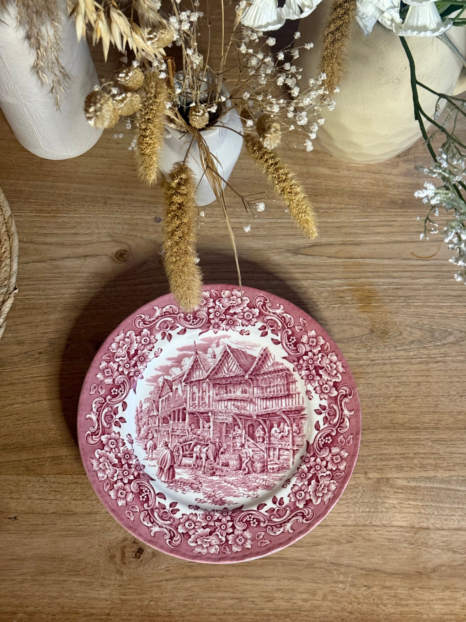 Royal Turdor borden roze “17th century England”  (6st.)