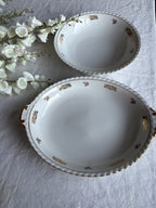 Roze rozen schalen set (& gratis thee pot)