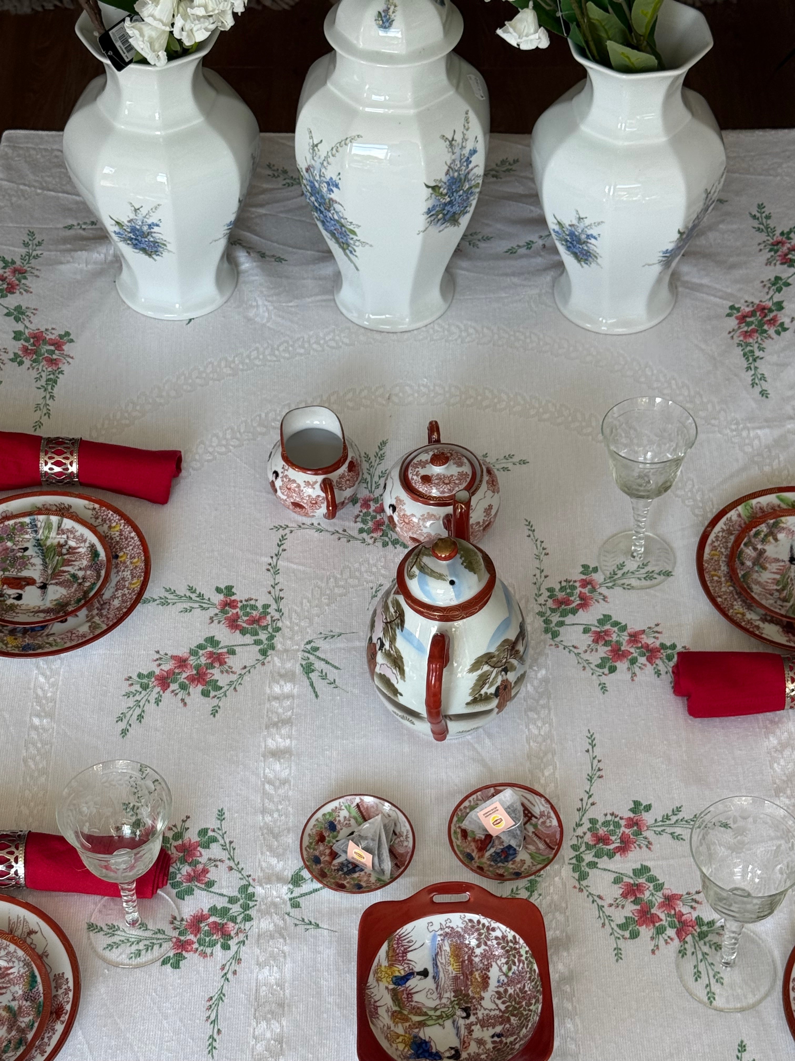 Grote theepot handbeschilderd (Chinees)