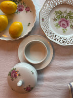 Roze rozen koekjesbord