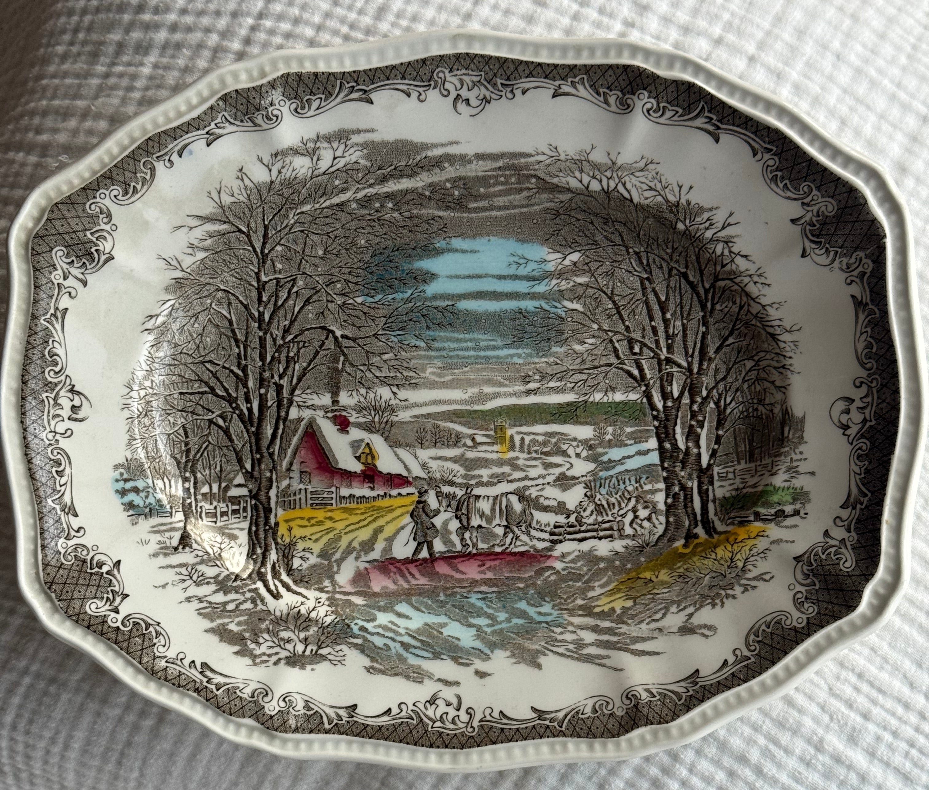 Vintage Shakespeare's Sonnetten schaal, “Anne Hathaway's Cottage” merk: Enoch Wedgwood