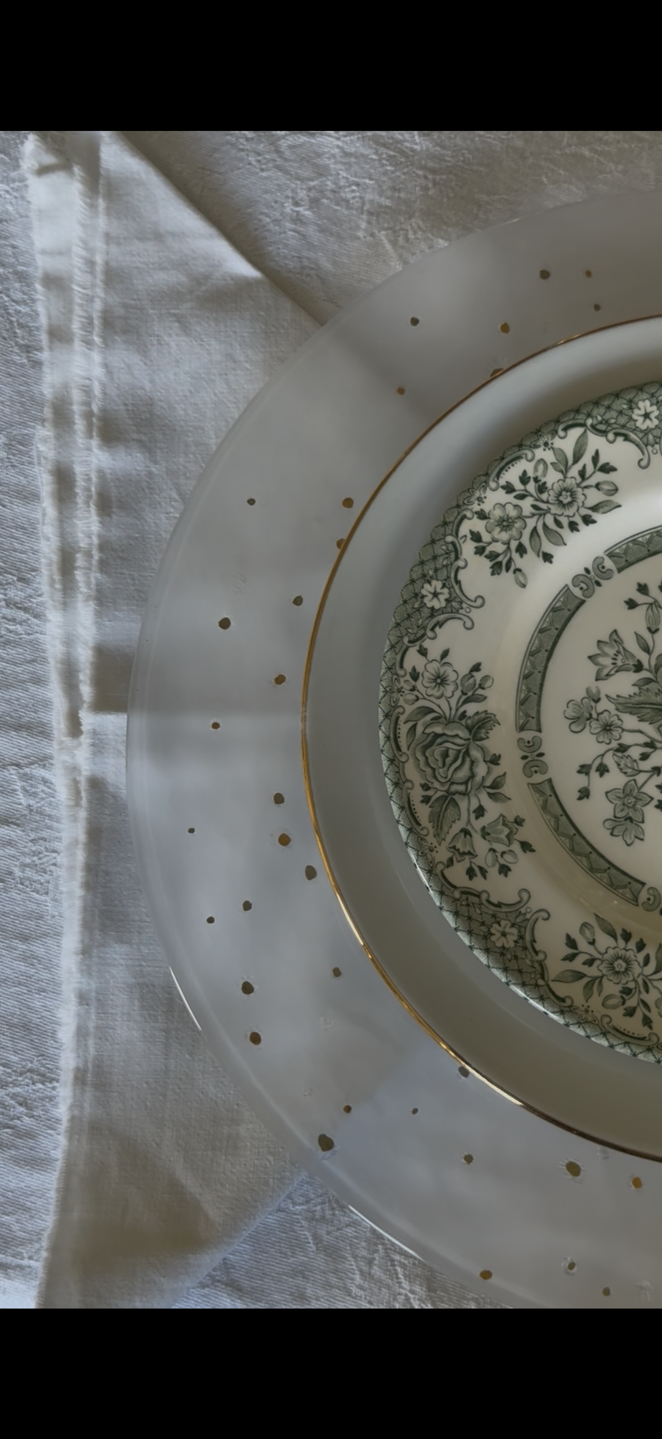 Gouden Glitter onderborden (4st)