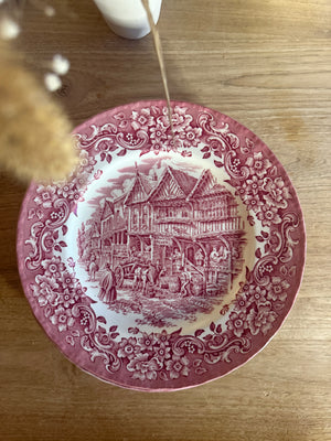 Royal Turdor borden roze “17th century England”  (6st.)