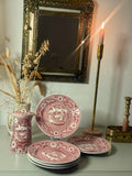 “The tea drinker” roze bordjes 6st.
