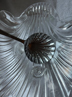 Schelp schaaltje van glas
