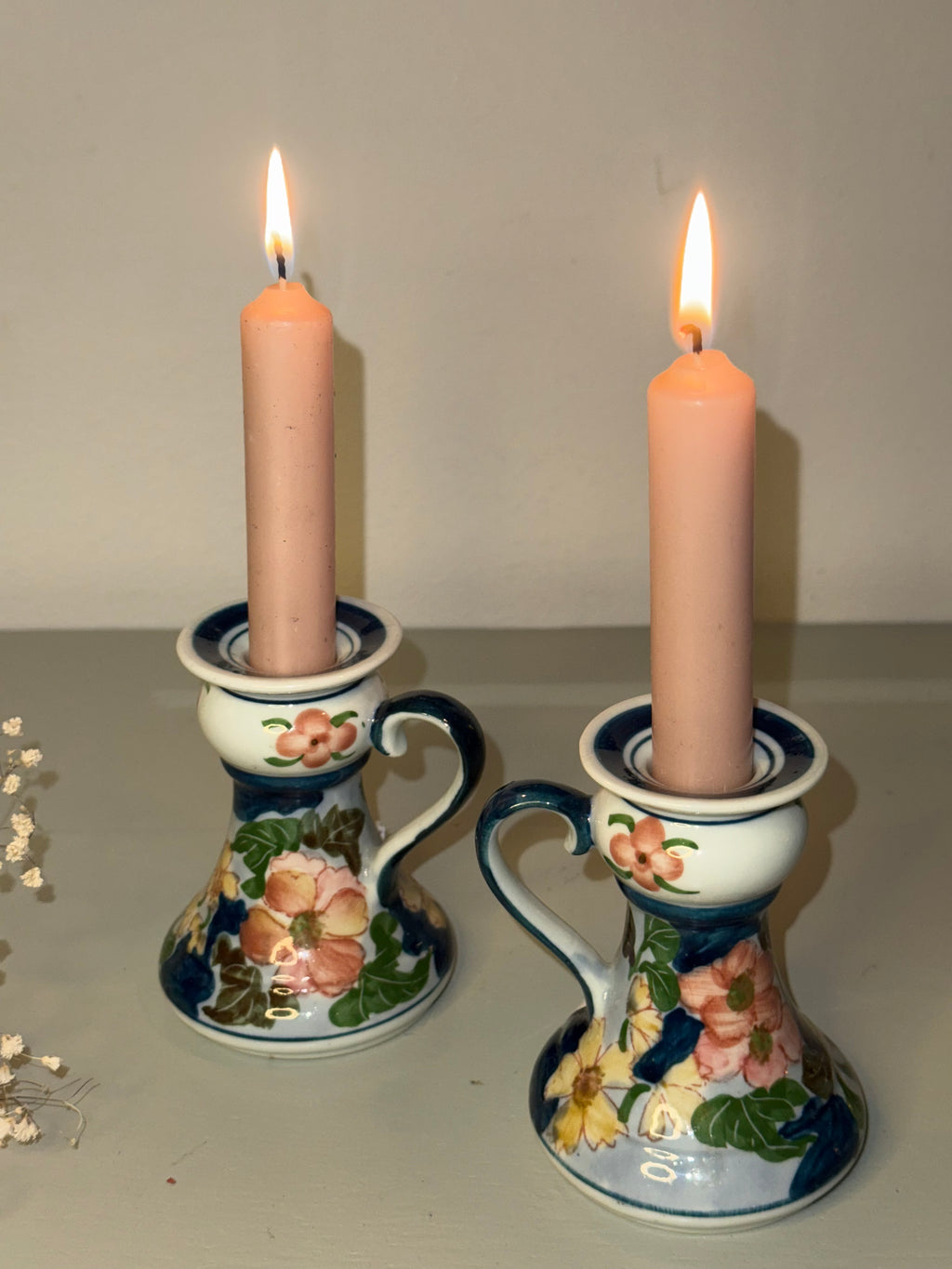 Vintage kandelaar set