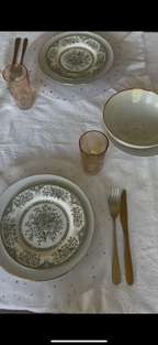 Gouden Glitter onderborden (4st)