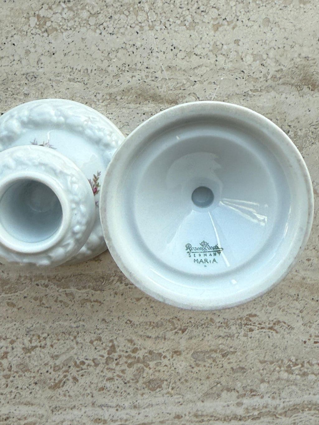 Rosenthal Germany kandelaars “maria” roze roosjes