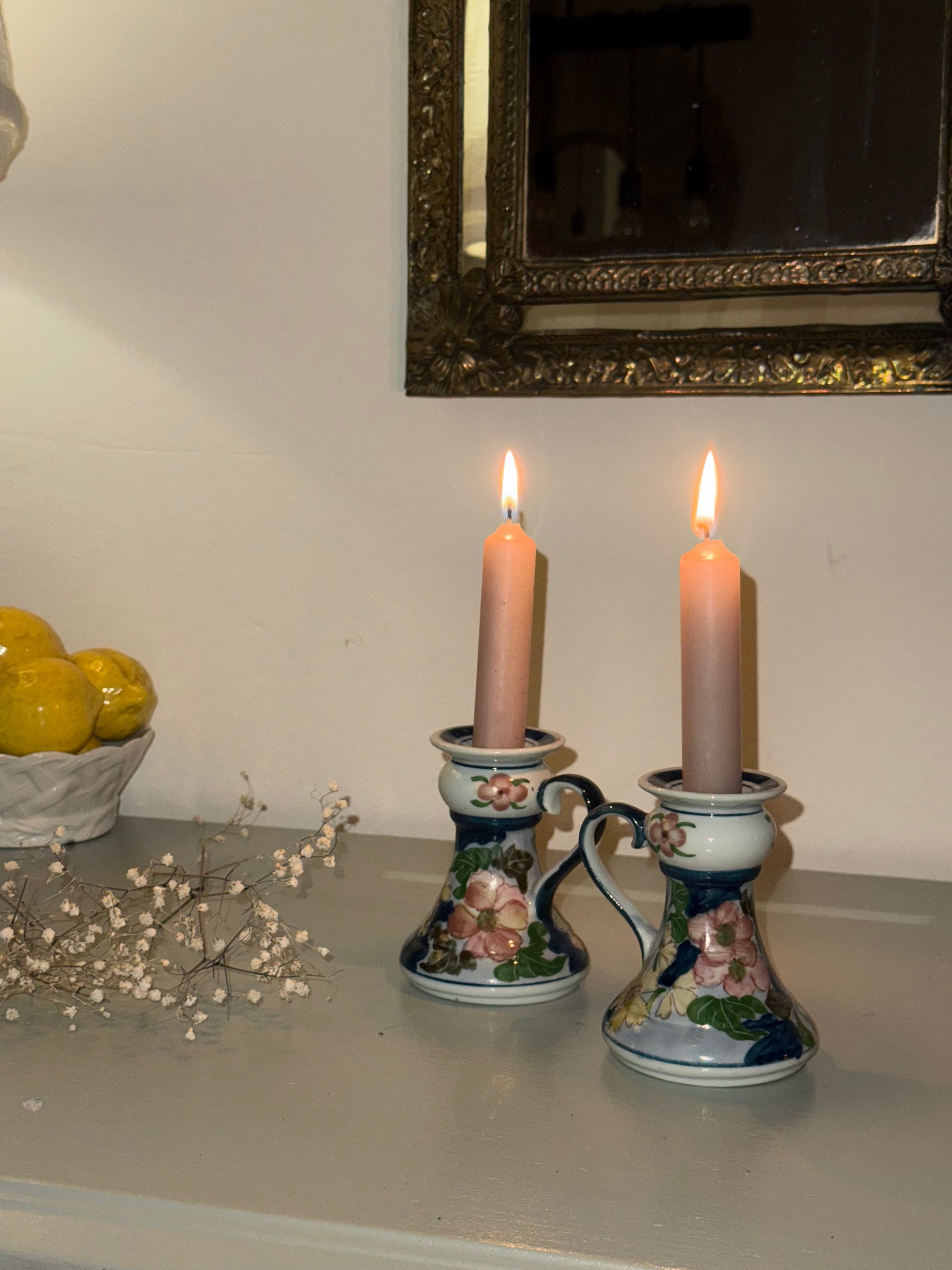 Vintage kandelaar set