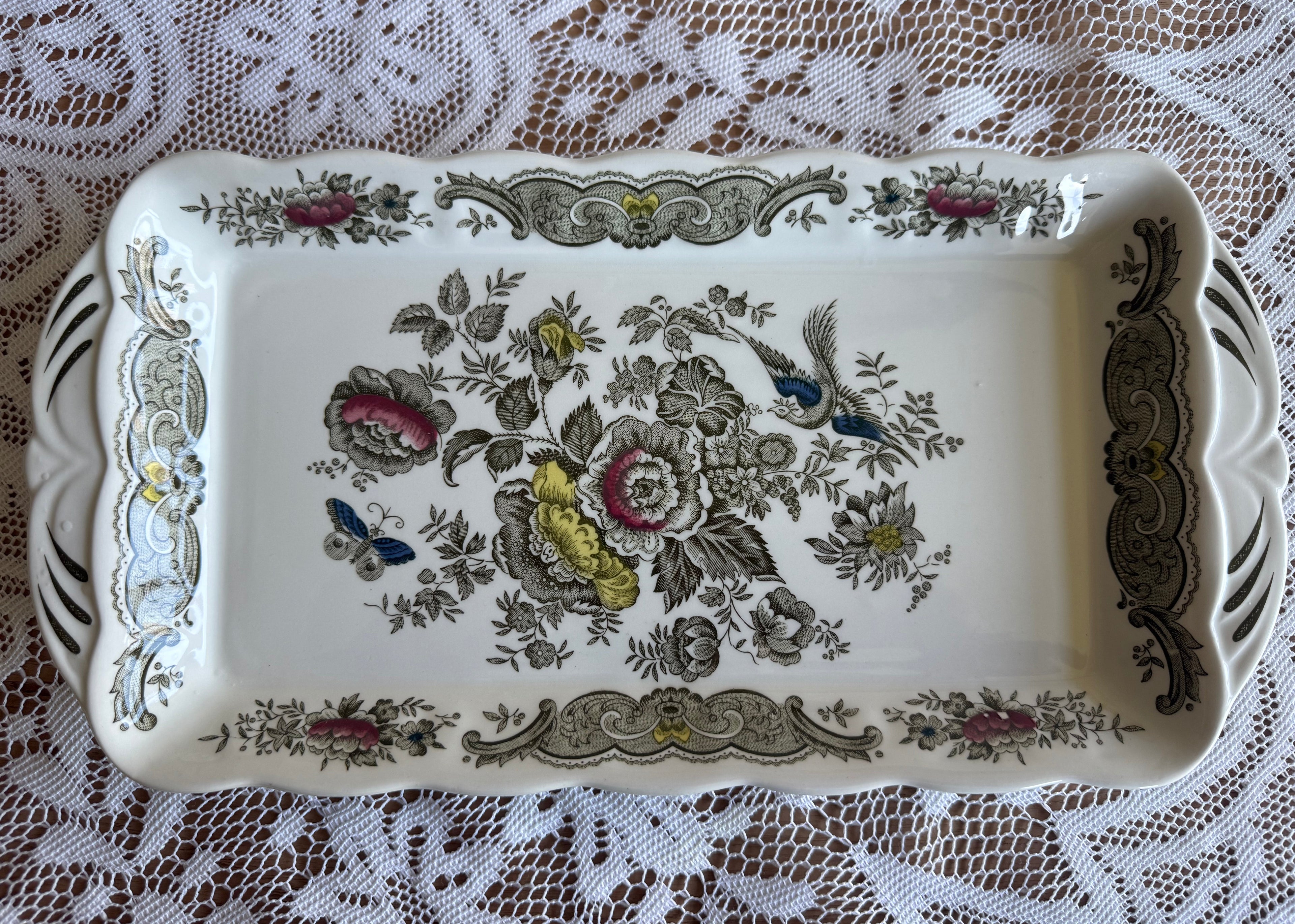 Ridgway Staffordshire England cake schaal - windsor