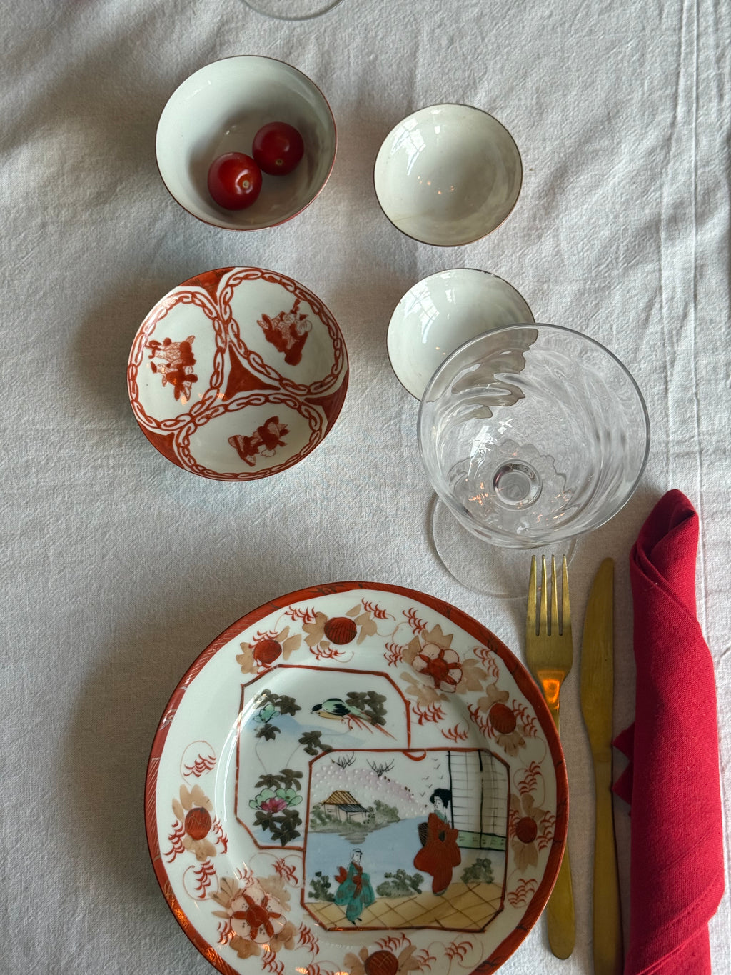 handgeschilderdeJapanse schaaltjes (8st)