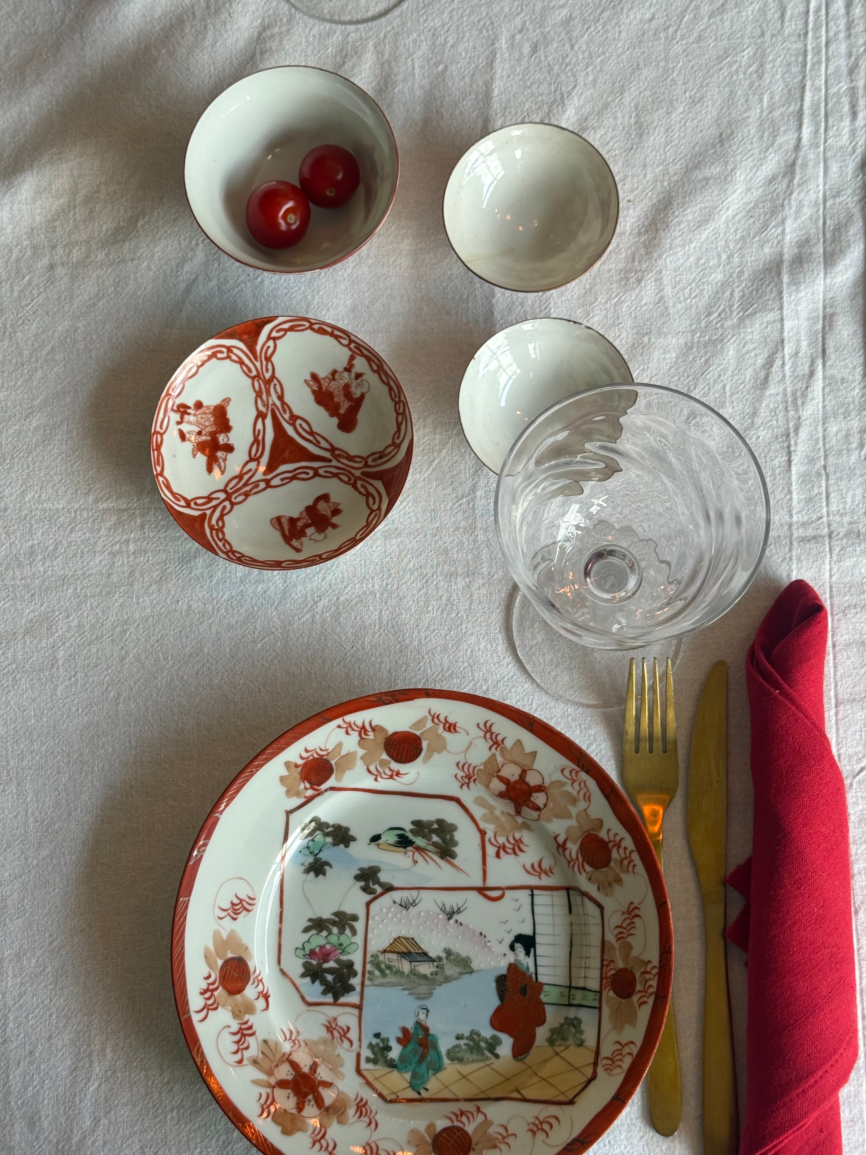 handgeschilderdeJapanse schaaltjes (8st)