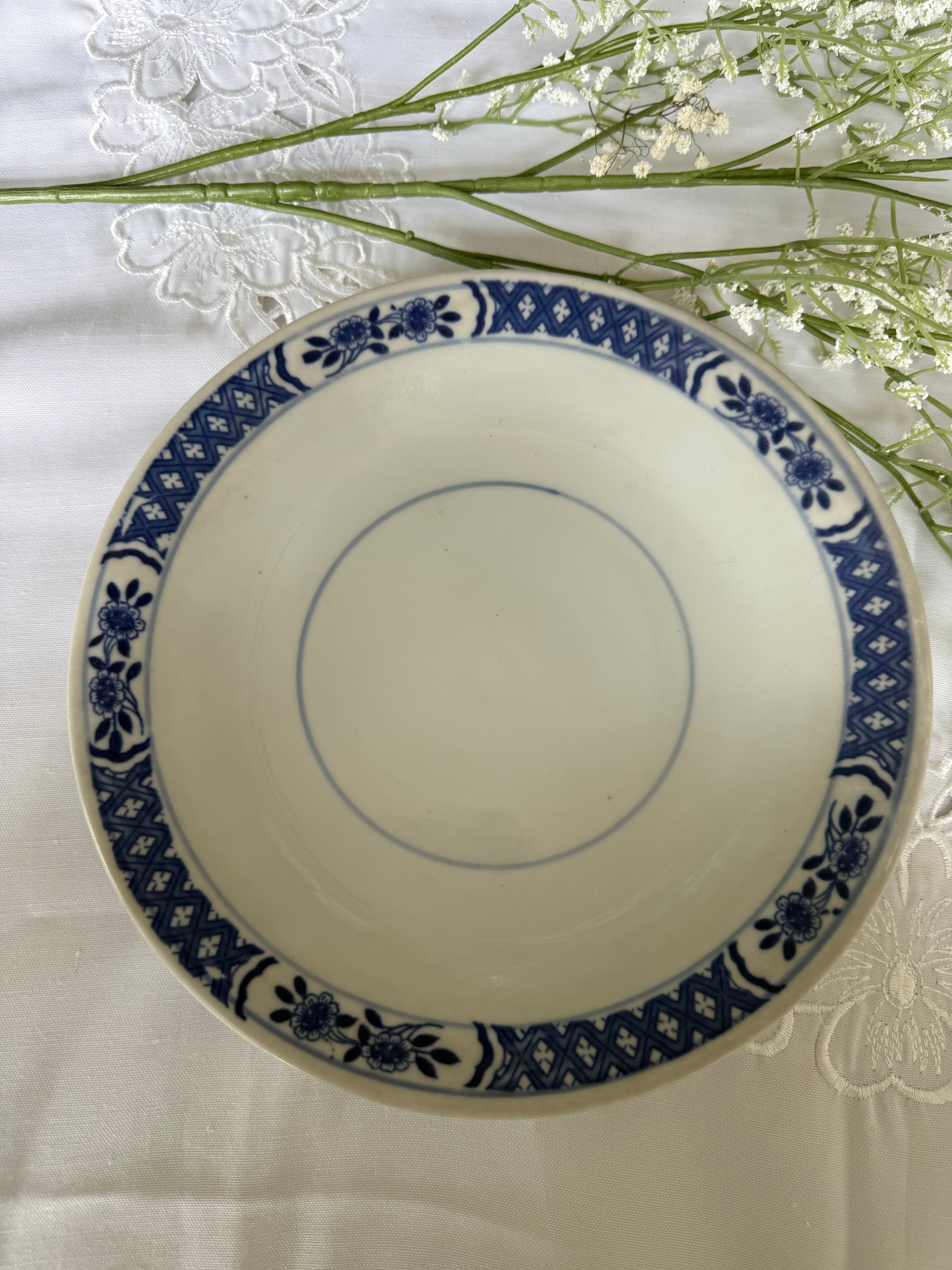 bloemen bord china (massief)