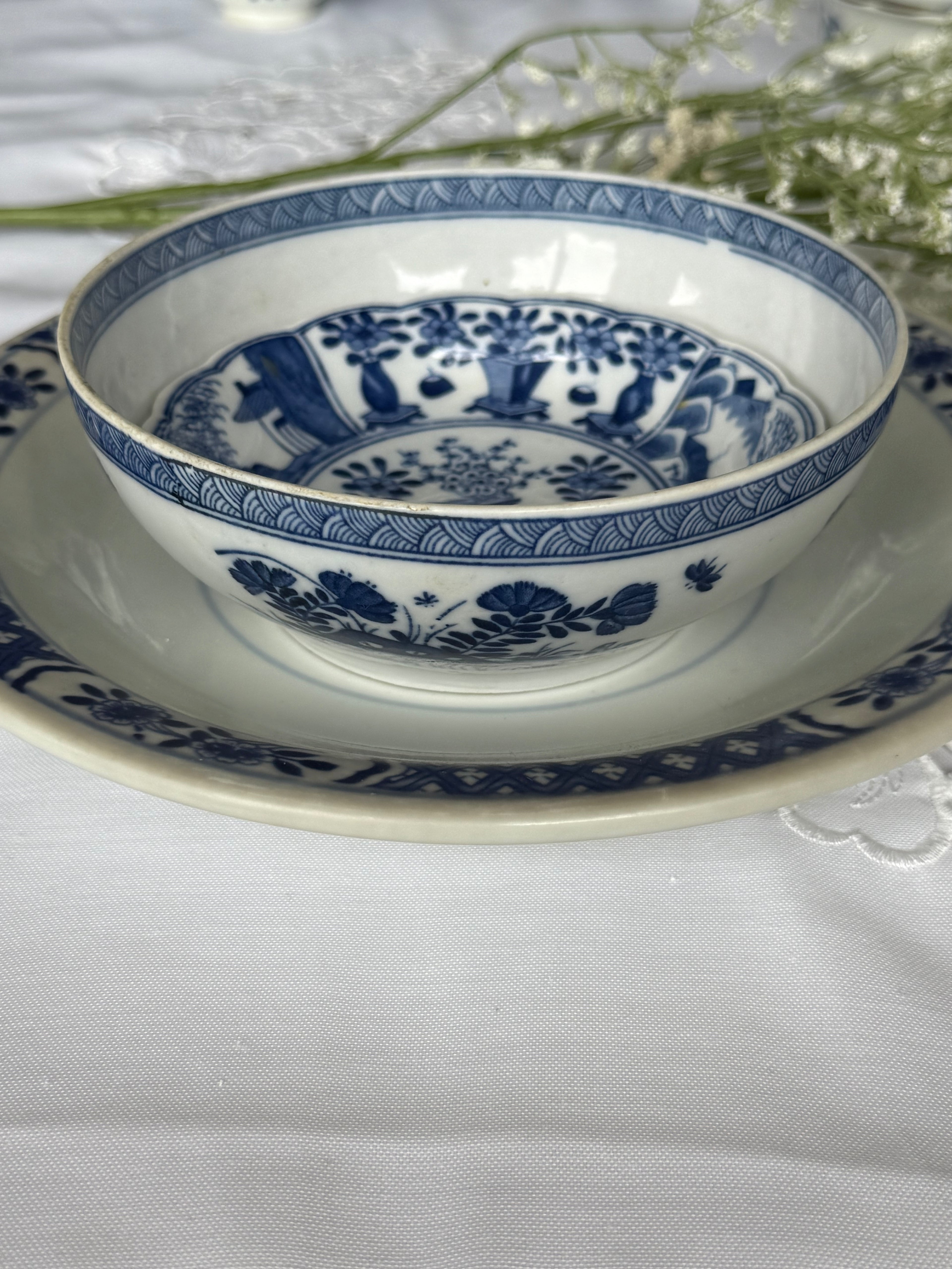 bloemen bord china (massief)