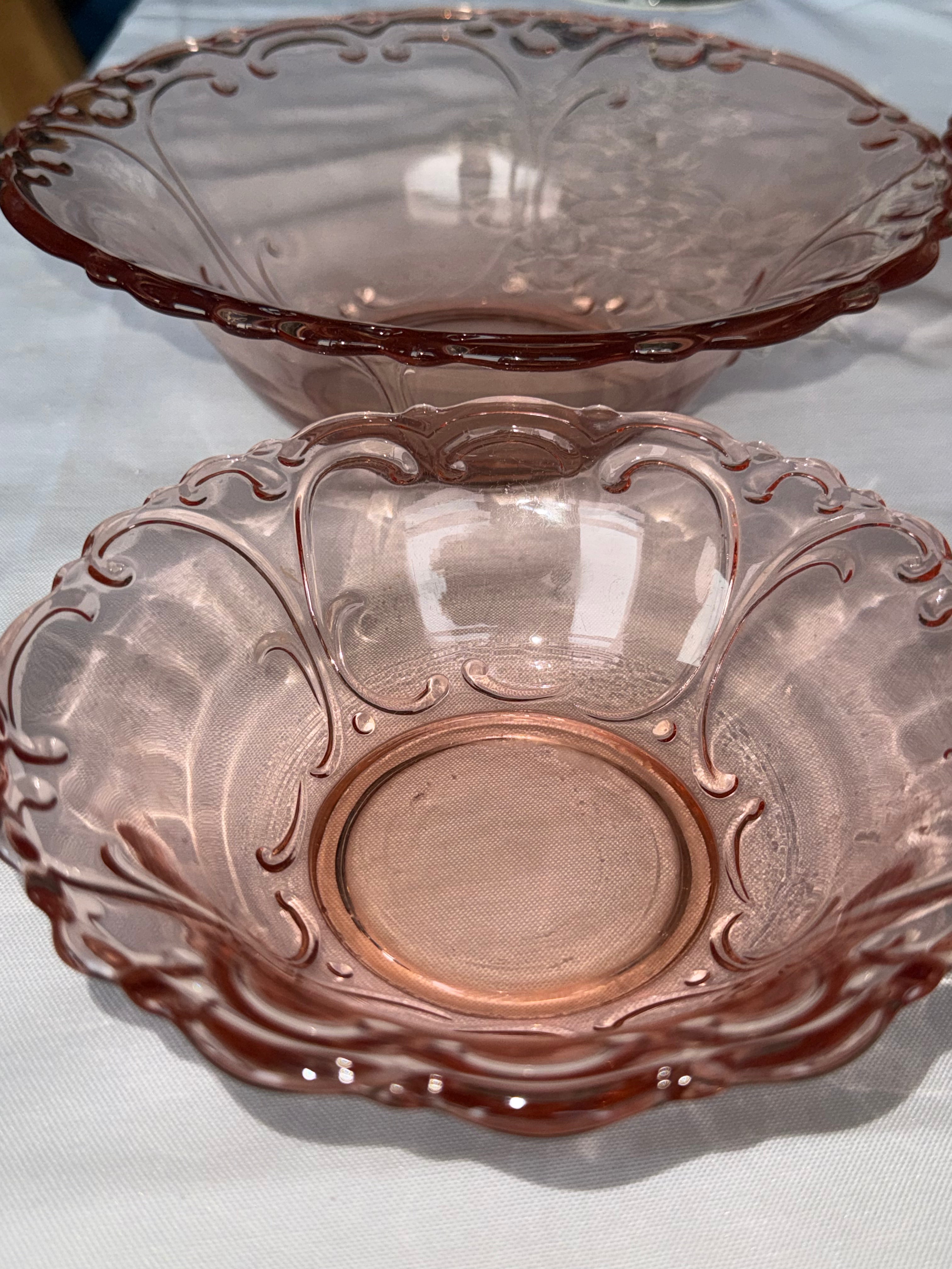 romantisch roze schaaltjes 4st.