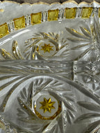 prachtig schaal geel/glas