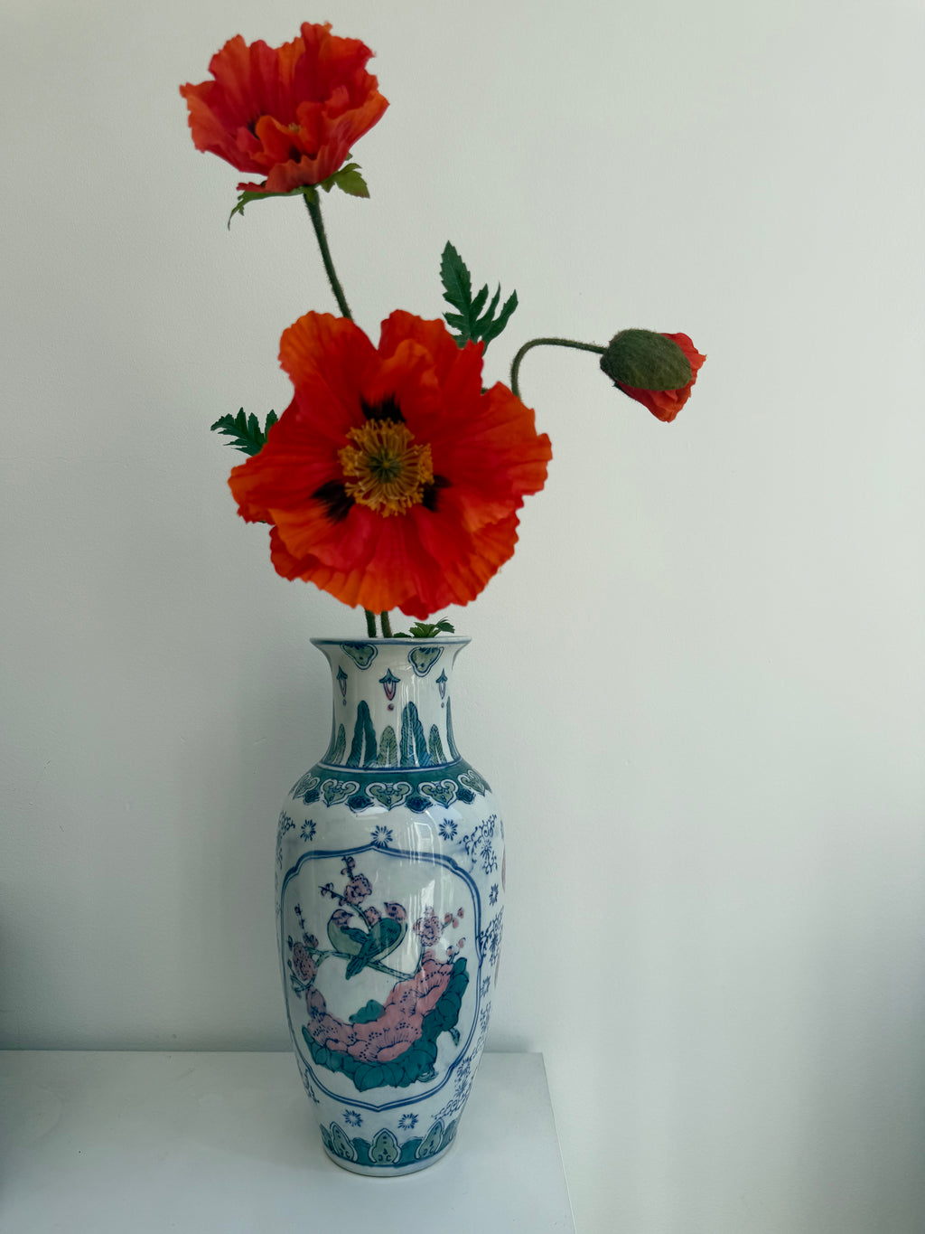 chinese vogel vaas (groot)