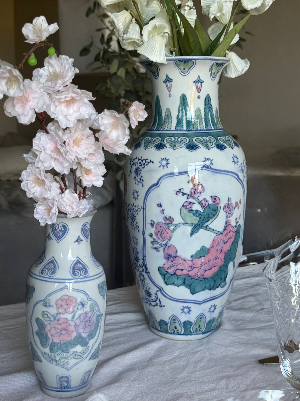 kleine chinese vogel vaas