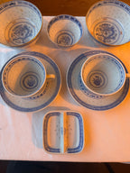 theezakjes bordje rijstkorrel motief China