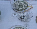 Schelp schaaltje van glas