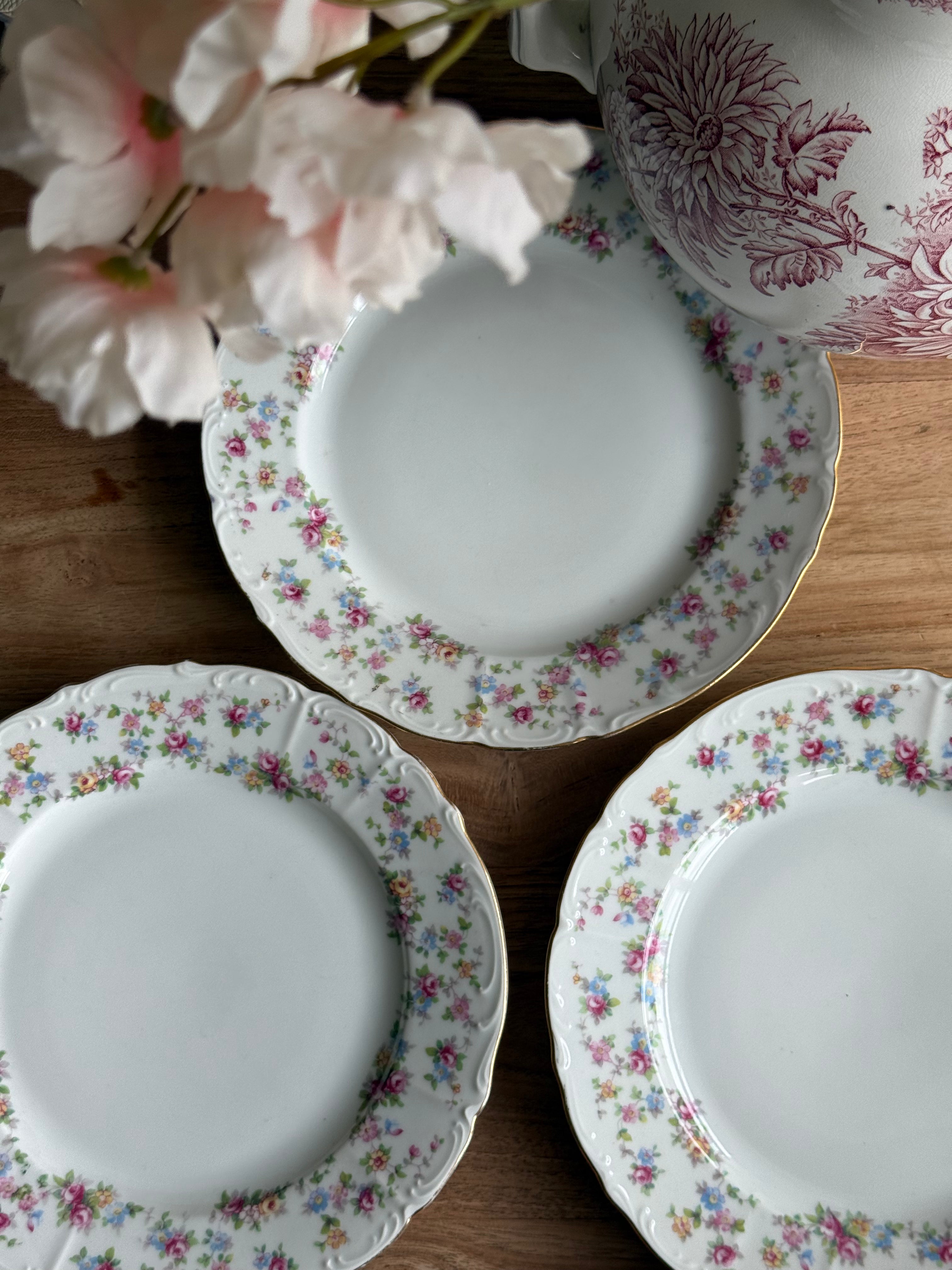 'petite rose' serviesset (6 delig)