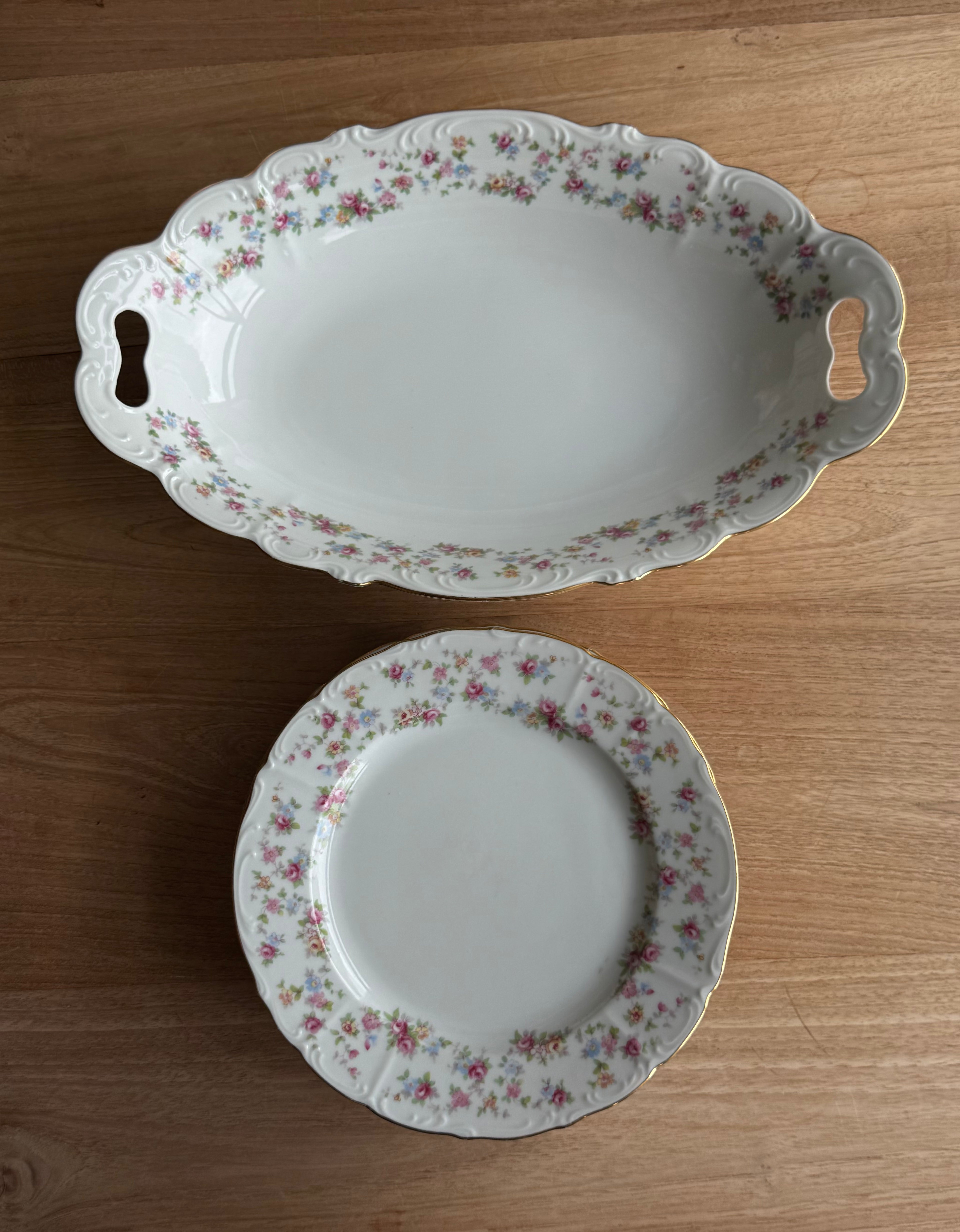 'petite rose' serviesset (6 delig)