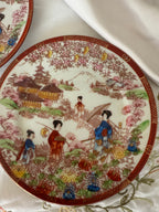 2 Japanse borden goud (incl. 2 mini bordjes)