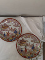 2 Japanse borden goud (incl. 2 mini bordjes)