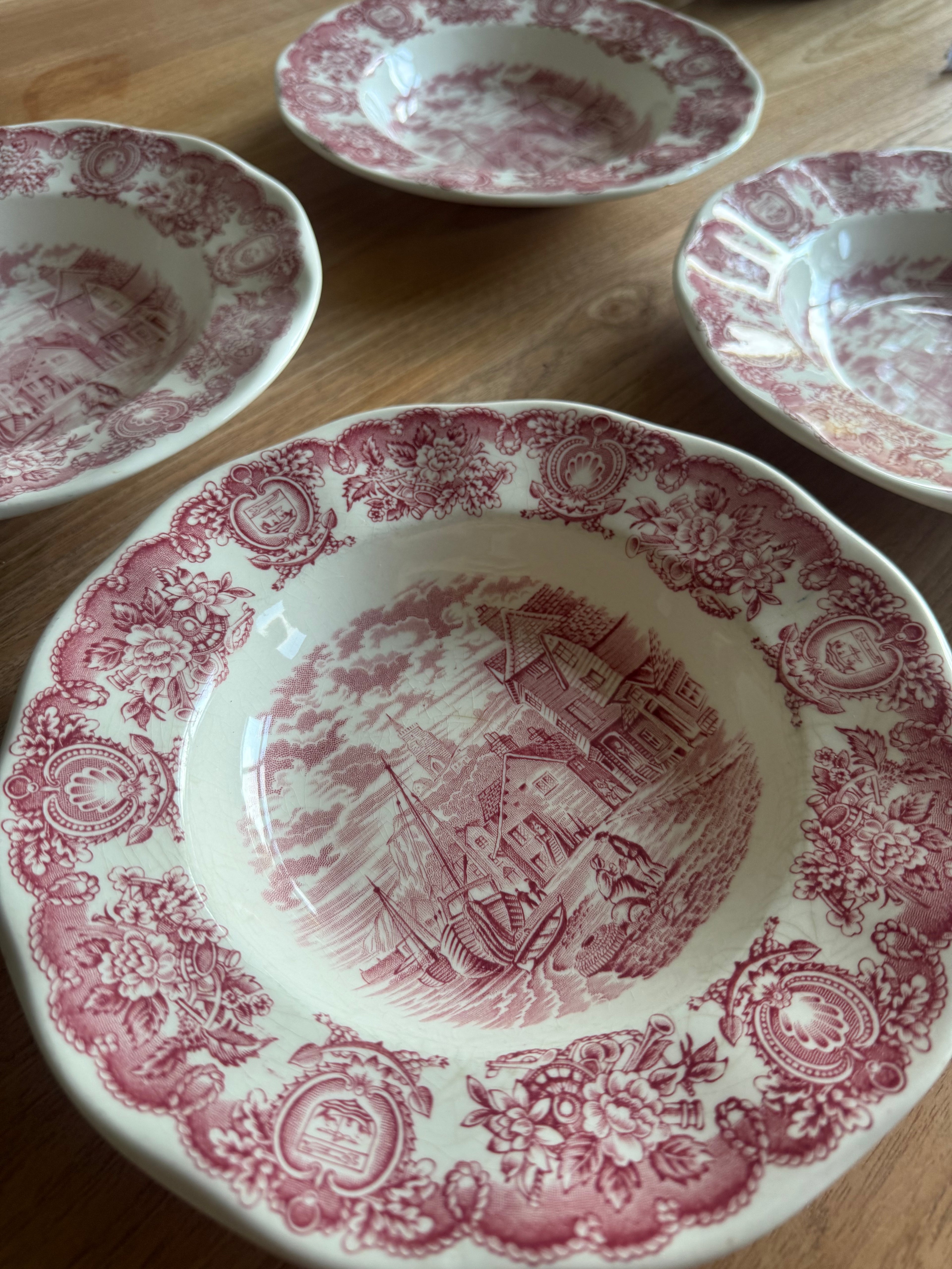 4 diepe borden Bristol Hull ' historical ports of england'