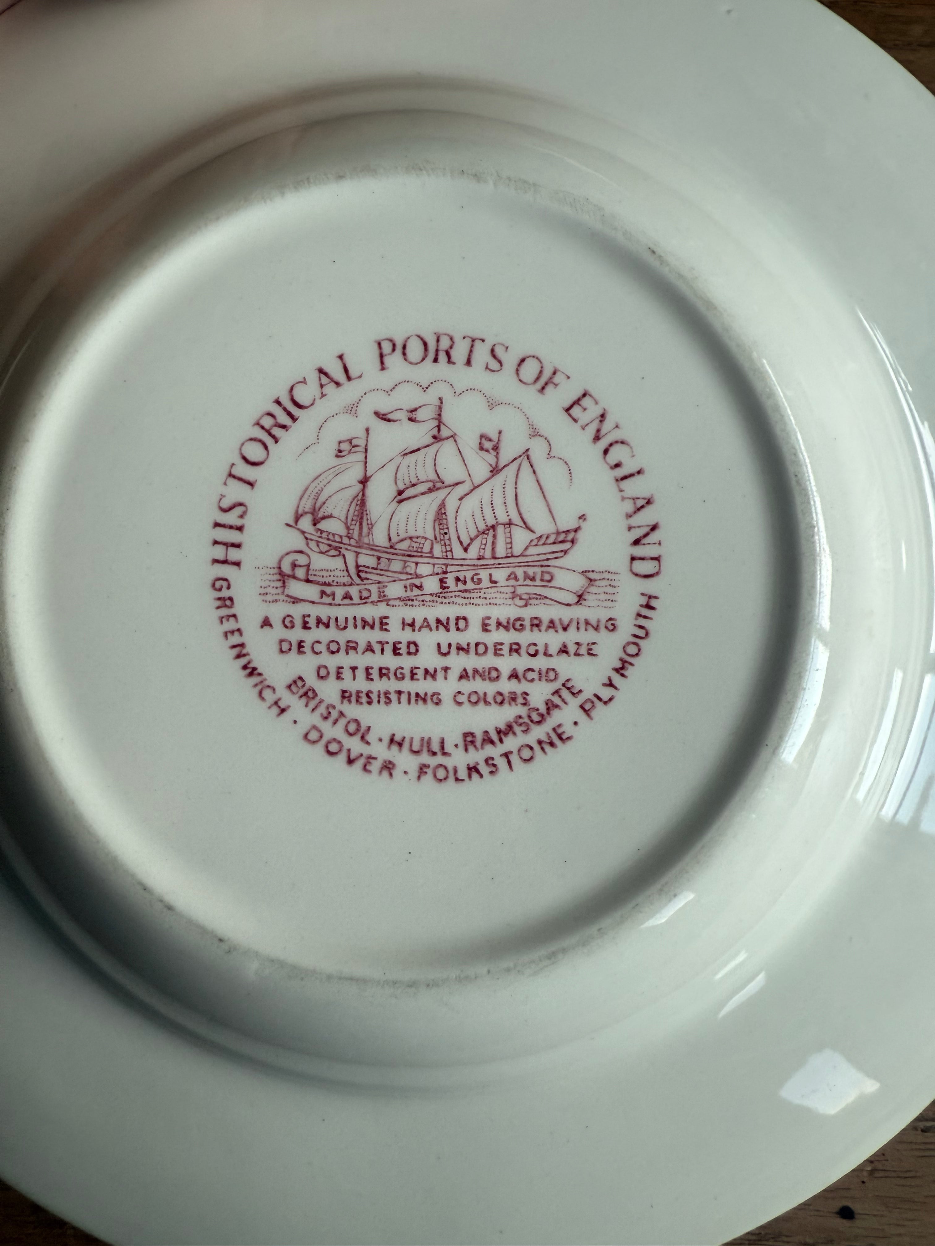 4 diepe borden Bristol Hull ' historical ports of england'