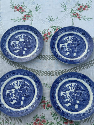 4st. borden 'blue willow' patroon Baker & Co.