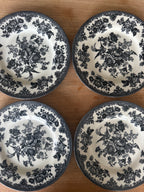 donker grijze bordjes Royal Staffordshire ' Fine earthware'