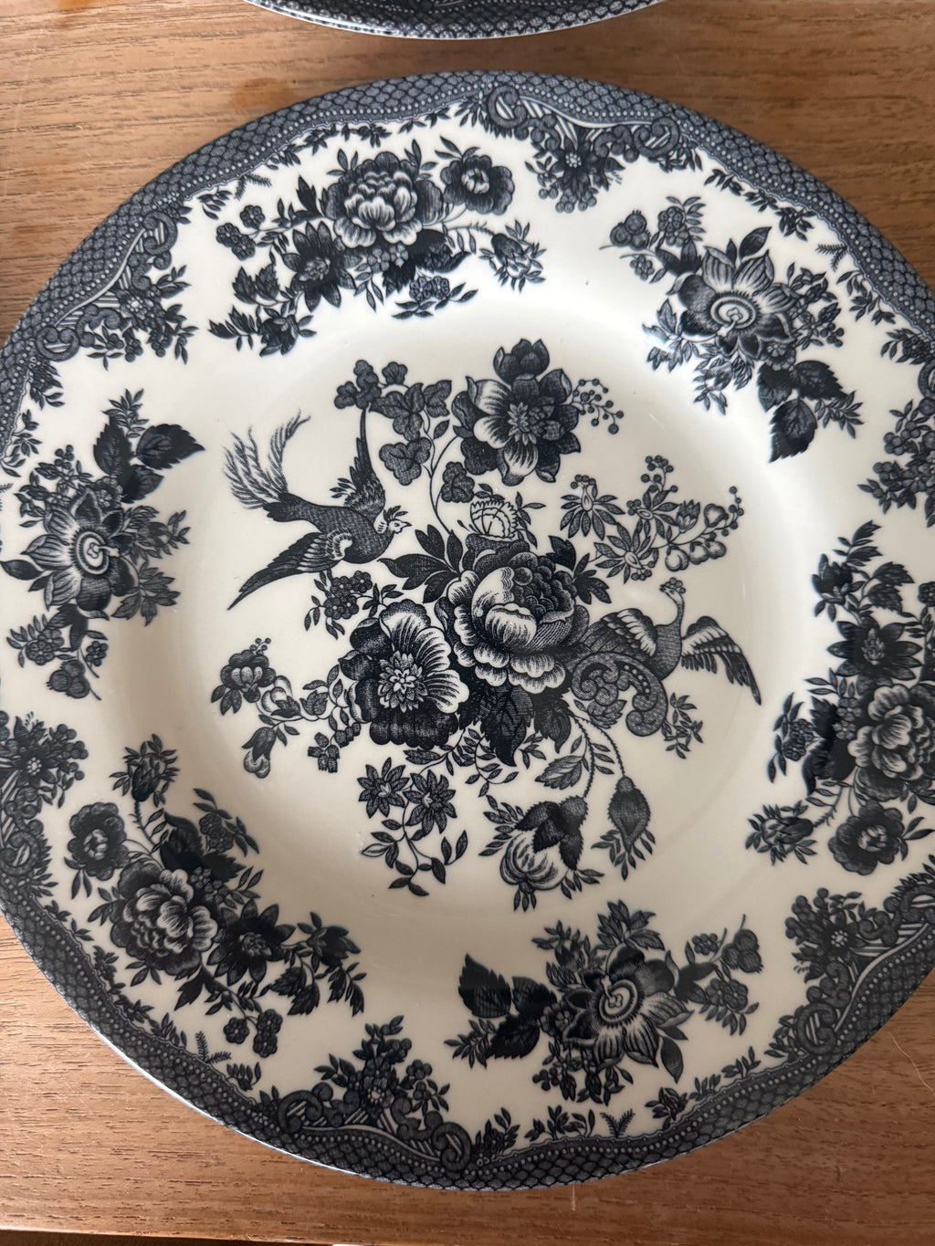 donker grijze bordjes Royal Staffordshire ' Fine earthware'