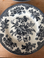donker grijze bordjes Royal Staffordshire ' Fine earthware'